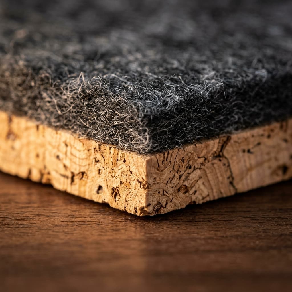 KULTRA Studio 3.0mm Solid Australian Merino Wool Felt Surface Texture